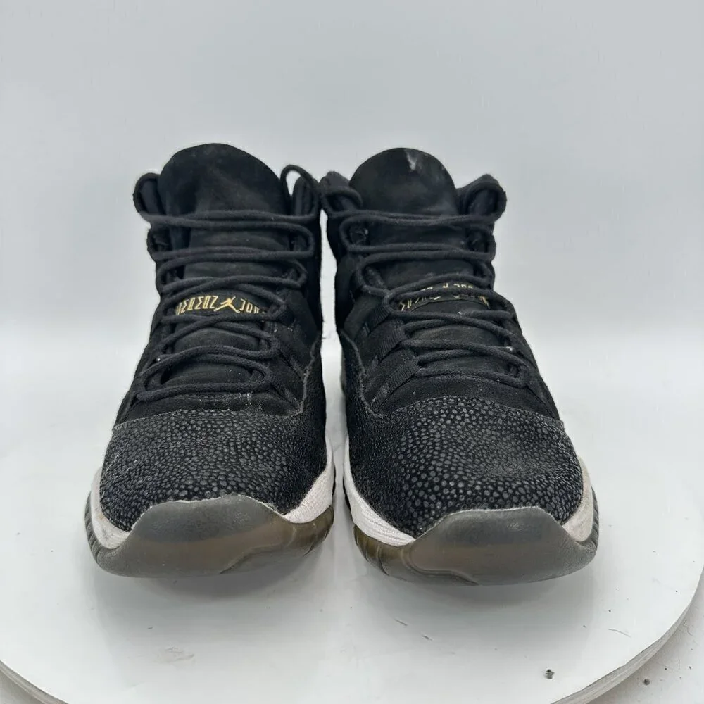 Nike Air Jordan 11 Heiress Youth Size 6Y Women 7.5 852625-030 Black White Shoes